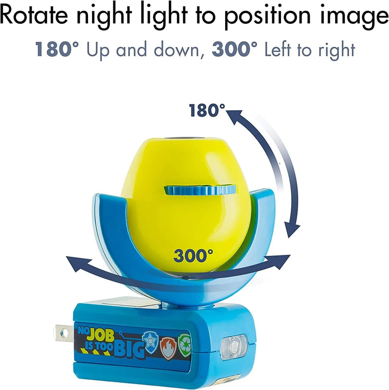 Projectables 30605 Paw Patrol 6-Image LED Plug-In Night Light, Yellow and Blue, Light Sensing, Auto On/Off, Projects Six Different Nickelodeon Paw Patrol Images onto Wall or Ceiling , Red Home & Garden > Lighting > Night Lights & Ambient Lighting Jasco Products Company, LLC   