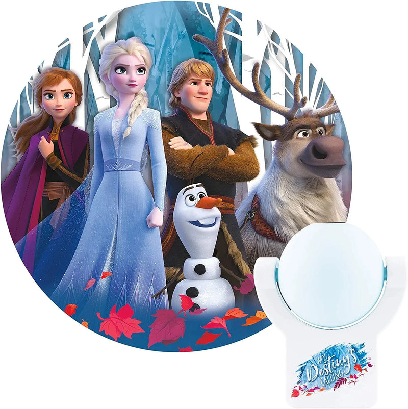 Projectables Frozen 2 LED Night Light, 6-Image, Plug-In, Dusk-To-Dawn, Ul-Listed, Scenes of Elsa, Anna, and Olaf on Ceiling, Wall, or Floor, Ideal for Bedroom, Nursery, 45028 , White Home & Garden > Lighting > Night Lights & Ambient Lighting Projectables 6 Imge  