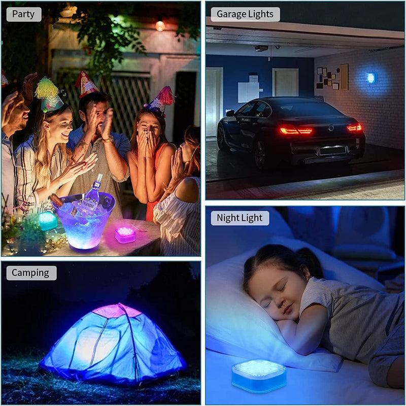 Purheme Rechargeable Submersible Pool Lights with Remote, Waterproof Underwater USB-C Charging Built-In 2600Mah Battery Magnet 16 Color Changing Floating LED Lights Party Decor 4 Pack Home & Garden > Pool & Spa > Pool & Spa Accessories Purheme   