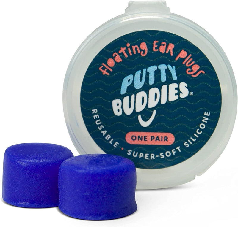 PUTTY BUDDIES Floating Earplugs 3-Pair Pack – Soft Silicone Ear Plugs for Swimming & Bathing – Invented by Physician – Keep Water Out – Premium Swimming Earplugs – Doctor Recommended Sporting Goods > Outdoor Recreation > Boating & Water Sports > Swimming Putty Buddies   