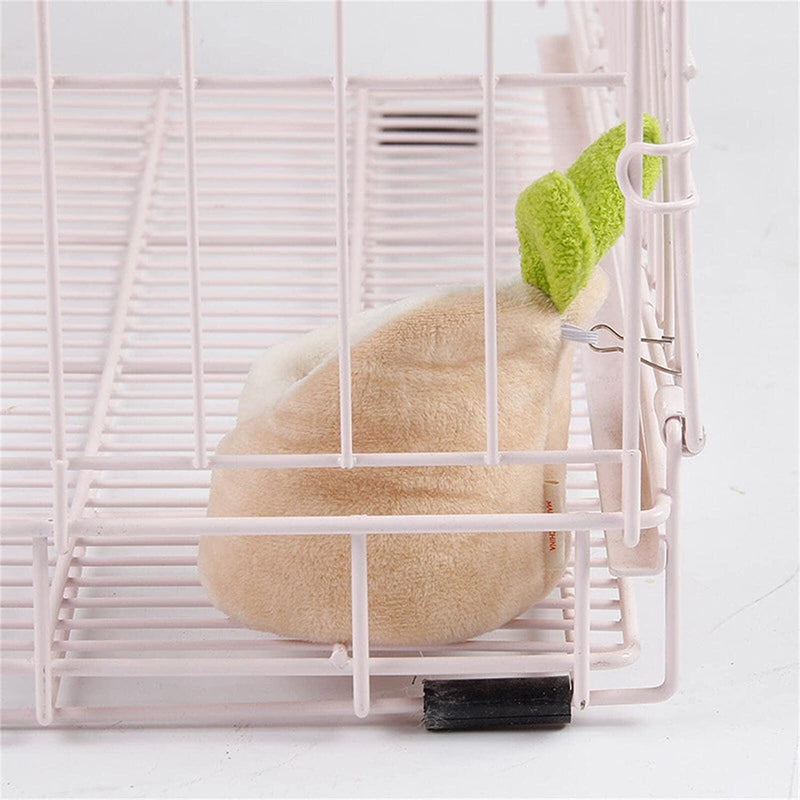 QBOMB Hamster Winter Cotton Nest, Honey Pouched Flying Squirrel Small House, Winter Warm Mini Nest, Hamster Pet Supplies Accessories,Khaki Animals & Pet Supplies > Pet Supplies > Bird Supplies > Bird Cages & Stands QBOMB   