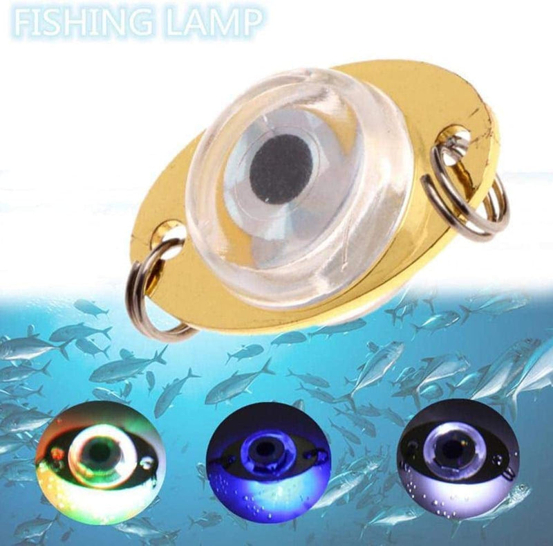 QINXI Mini LED Fishing Lure Lamp Fishing Lure Light Underwater Eye Shape Flashing Jig Attract Halibut Rig Light Fishing Squid Fishing Bait Home & Garden > Pool & Spa > Pool & Spa Accessories QINXI   