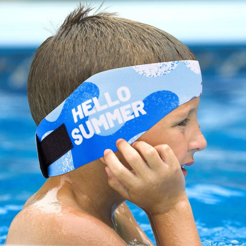 Qshare Swimming Headband & Silicone Earplugs – Best Design Ear Band to Protect Swimmer'S Ears, Doctor Recommended to Keep Water Out and Earplugs In, 2 Sizes for Toddlers & Adults (Wave, M: 4-9 Yrs) Sporting Goods > Outdoor Recreation > Boating & Water Sports > Swimming Qshare   