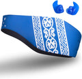 Qshare Swimming Headband & Silicone Earplugs – Best Design Ear Band to Protect Swimmer'S Ears, Doctor Recommended to Keep Water Out and Earplugs In, 2 Sizes for Toddlers & Adults (Wave, M: 4-9 Yrs) Sporting Goods > Outdoor Recreation > Boating & Water Sports > Swimming Qshare Blue1 L: 10 yrs + 