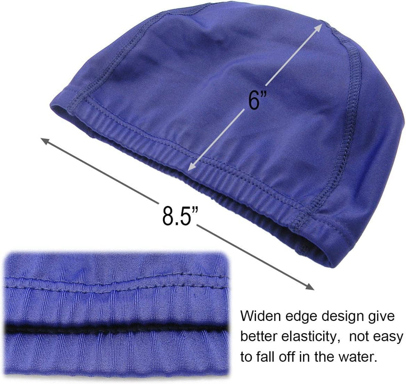 Quality Yes 2PCS Dark Blue Color Superior Cloth Fabric Bathing Cap Swimming Cap Sporting Goods > Outdoor Recreation > Boating & Water Sports > Swimming > Swim Caps Quality Yes   