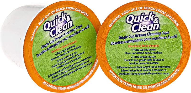 Quick & Clean 6-Pack Cleaning Cups for Keurig Machines - 2.0 Compatible, Stain Remover, Non-Toxic Home & Garden > Household Supplies > Household Cleaning Supplies Quick & Clean   