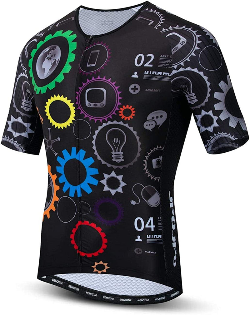 Quick Dry Cycling Jersey Summer Short Sleeve MTB Bike Clothing Racing Bicycle Clothes Sporting Goods > Outdoor Recreation > Cycling > Cycling Apparel & Accessories JCRD Jp3100 Medium 