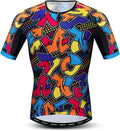Quick Dry Cycling Jersey Summer Short Sleeve MTB Bike Clothing Racing Bicycle Clothes Sporting Goods > Outdoor Recreation > Cycling > Cycling Apparel & Accessories JCRD Jp3125 Large 