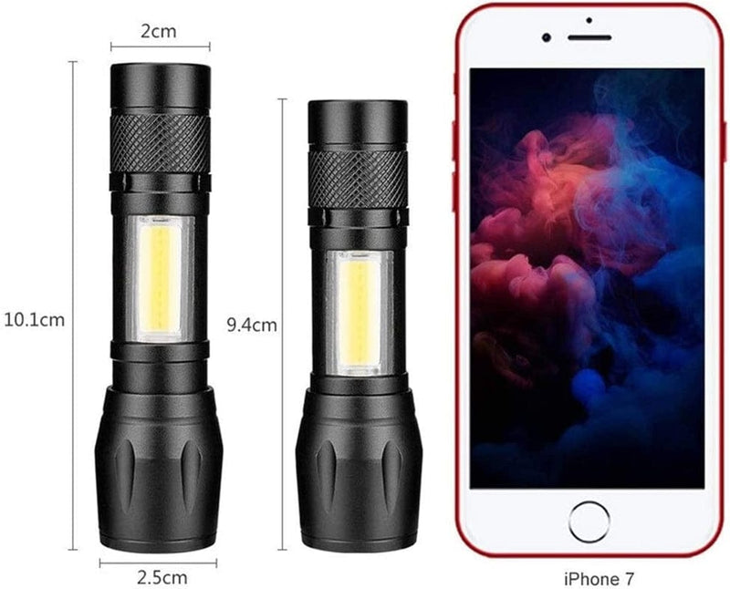 QWERBAM 4 Modes Flashlight Torch COB Portable Lantern Camping Light Hunting Lamp Lighting for Outdoor Power Torches Hardware > Tools > Flashlights & Headlamps > Flashlights QWERBAM   