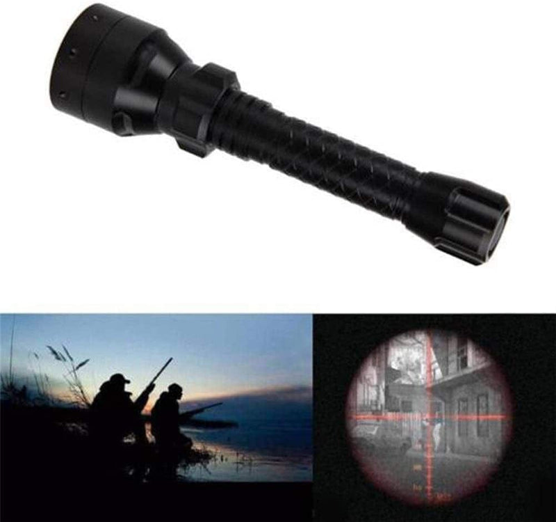 QWERBAM LED Flashlight Long Range Infrared 10W IR 850Nm Hunting Light Night Vision Torch 18650 Rechargeable Torch Torches Hardware > Tools > Flashlights & Headlamps > Flashlights QWERBAM   