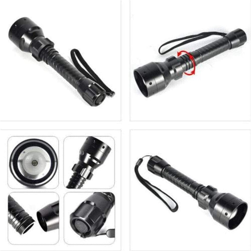 QWERBAM LED Flashlight Long Range Infrared 10W IR 850Nm Hunting Light Night Vision Torch 18650 Rechargeable Torch Torches Hardware > Tools > Flashlights & Headlamps > Flashlights QWERBAM   