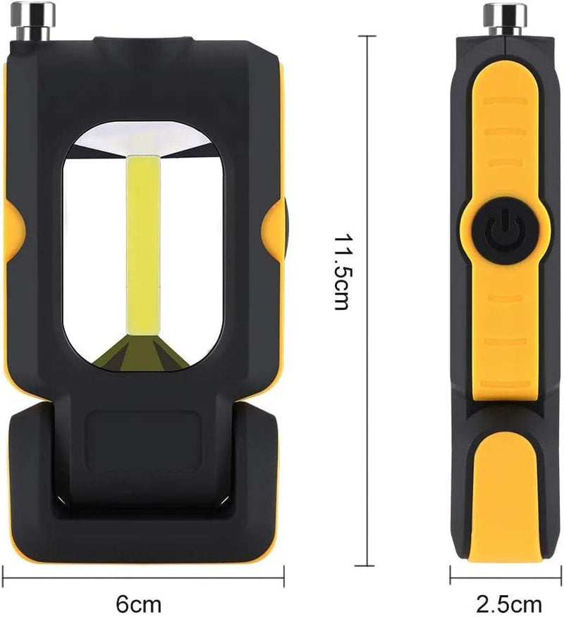 QWERBAM Multi-Function COB LED Work Light Inspection Lamp Hand Torch Magnetic Camping Tent Lantern with Magnet Torches Hardware > Tools > Flashlights & Headlamps > Flashlights QWERBAM   