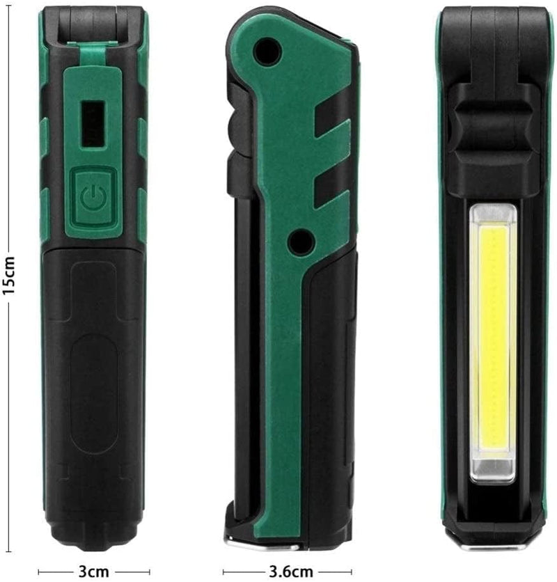 QWERBAM Portable Flashlight Torch USB Rechargeable LED Work Light Magnetic Lanterna Hanging Hook Lamp for Outdoor Torches Hardware > Tools > Flashlights & Headlamps > Flashlights QWERBAM   