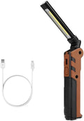 QWERBAM Portable Flashlight Torch USB Rechargeable LED Work Light Magnetic Lanterna Hanging Hook Lamp for Outdoor Torches Hardware > Tools > Flashlights & Headlamps > Flashlights QWERBAM Orange  