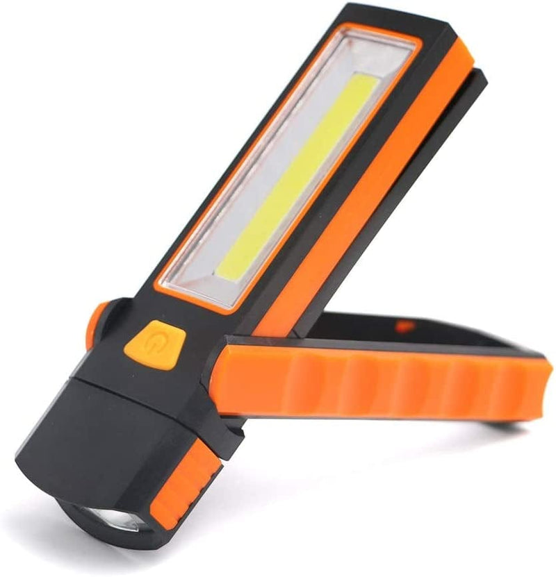 QWERBAM Portable LED Work Light Inspection Lamp Magnetic Flashlight Torch Folding Hook Hand Tool for Garage Outdoors Camping Sport Torches Hardware > Tools > Flashlights & Headlamps > Flashlights QWERBAM   