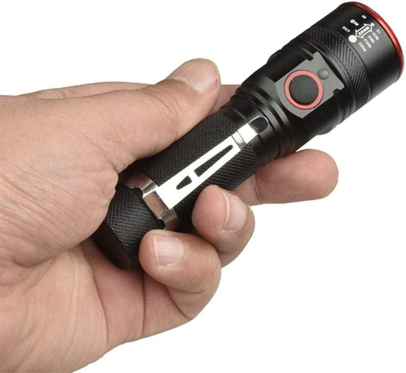 QWERBAM USB Rechargeable Flashlight Led Flashlight Zoom Able 3 Modes Torch USB Cable Camping Torches Hardware > Tools > Flashlights & Headlamps > Flashlights QWERBAM   