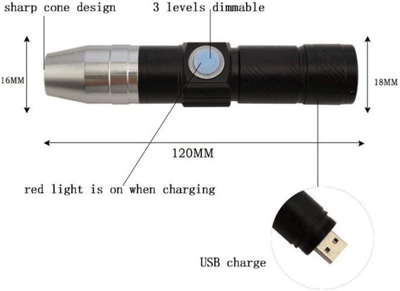 QWERBAM UV Lamp USB Rechargeable 3 Mode 365Nm Ultraviolet Mini UV LED Flashlight Fluorescent Jade UV Curing Light UV LED Torches Hardware > Tools > Flashlights & Headlamps > Flashlights QWERBAM   