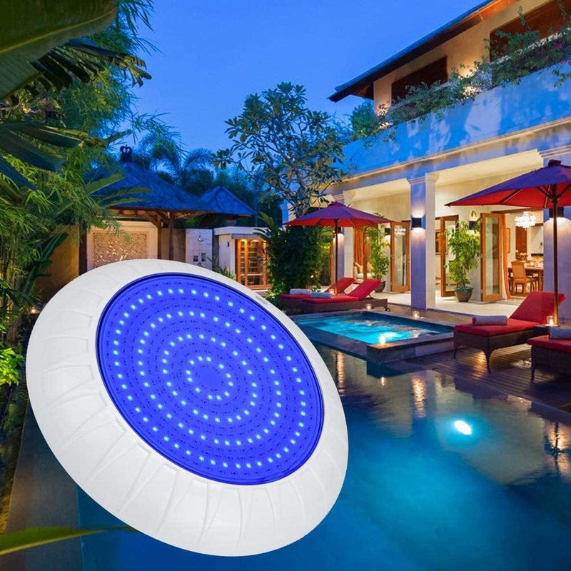Raguso Underwater Light, Acid and Alkali Resistant East to Install Swimming Pool Light Underwater Pond Lights Plastic Shell for Garden for Fountain