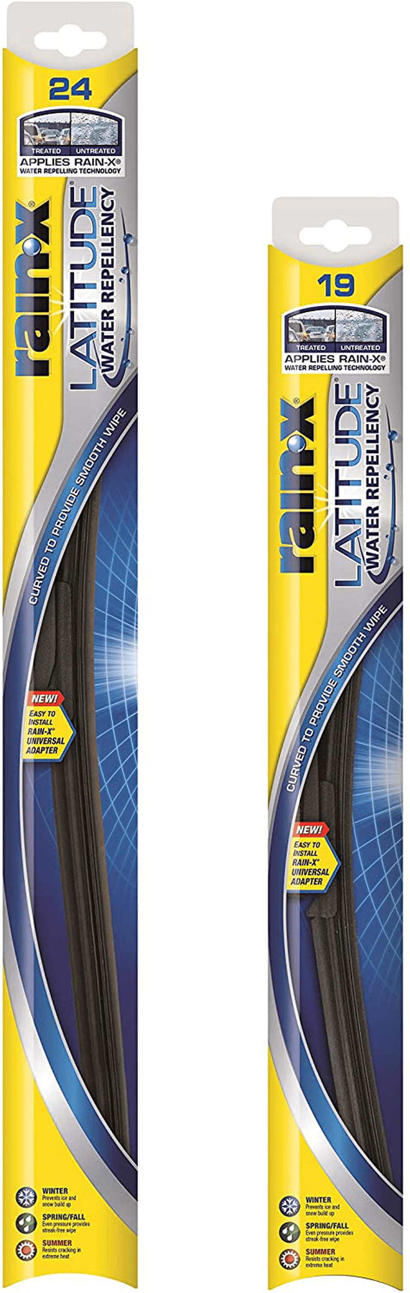 Rain-X - 810163 Latitude Water Repellency Wiper Blade Combo Pack 26" and 16" Vehicles & Parts > Vehicle Parts & Accessories > Motor Vehicle Parts Rain-X 2-pack 24 / 19 in combo 