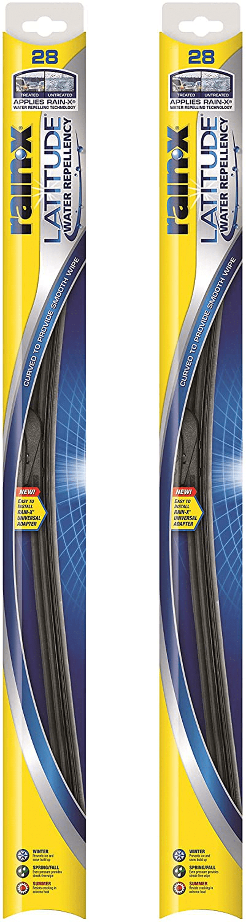 Rain-X - 810163 Latitude Water Repellency Wiper Blade Combo Pack 26" and 16" Vehicles & Parts > Vehicle Parts & Accessories > Motor Vehicle Parts Rain-X 2-pack 28 inches 
