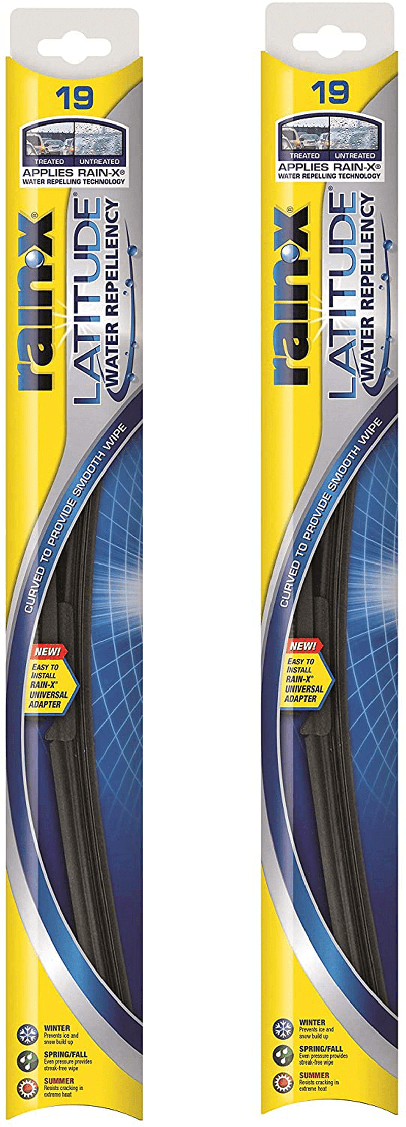 Rain-X - 810163 Latitude Water Repellency Wiper Blade Combo Pack 26" and 16" Vehicles & Parts > Vehicle Parts & Accessories > Motor Vehicle Parts Rain-X 2-pack 19 inches 