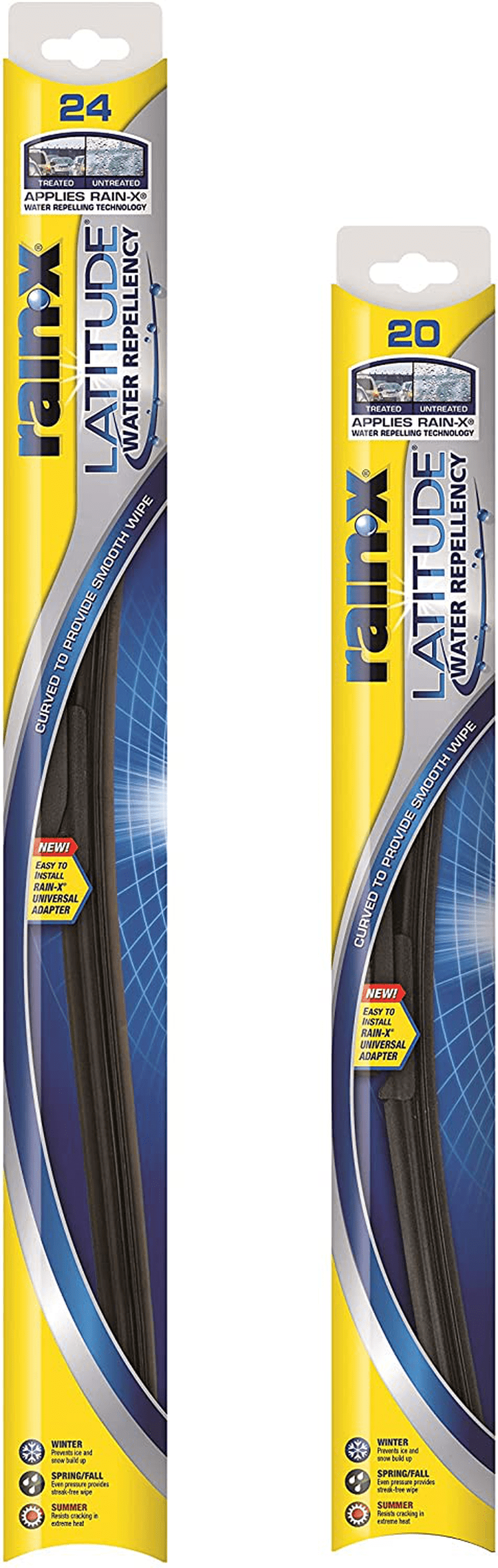 Rain-X - 810163 Latitude Water Repellency Wiper Blade Combo Pack 26" and 16" Vehicles & Parts > Vehicle Parts & Accessories > Motor Vehicle Parts Rain-X 2-pack 24/20 in combo 