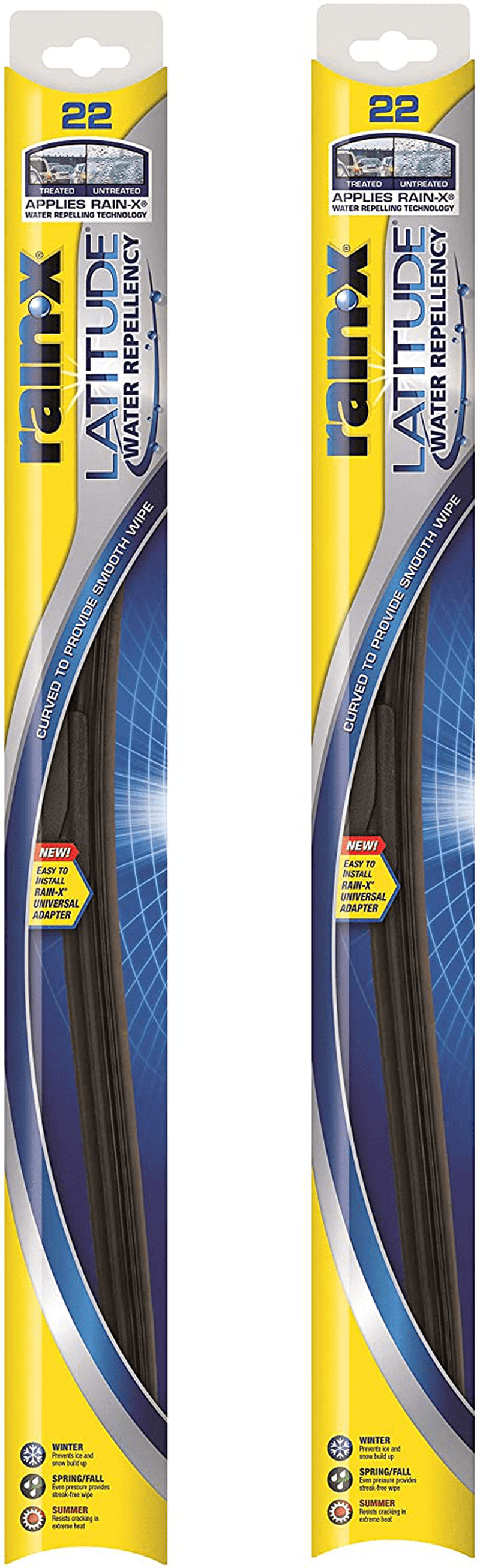 Rain-X - 810163 Latitude Water Repellency Wiper Blade Combo Pack 26" and 16" Vehicles & Parts > Vehicle Parts & Accessories > Motor Vehicle Parts Rain-X 2-pack 22 inches 