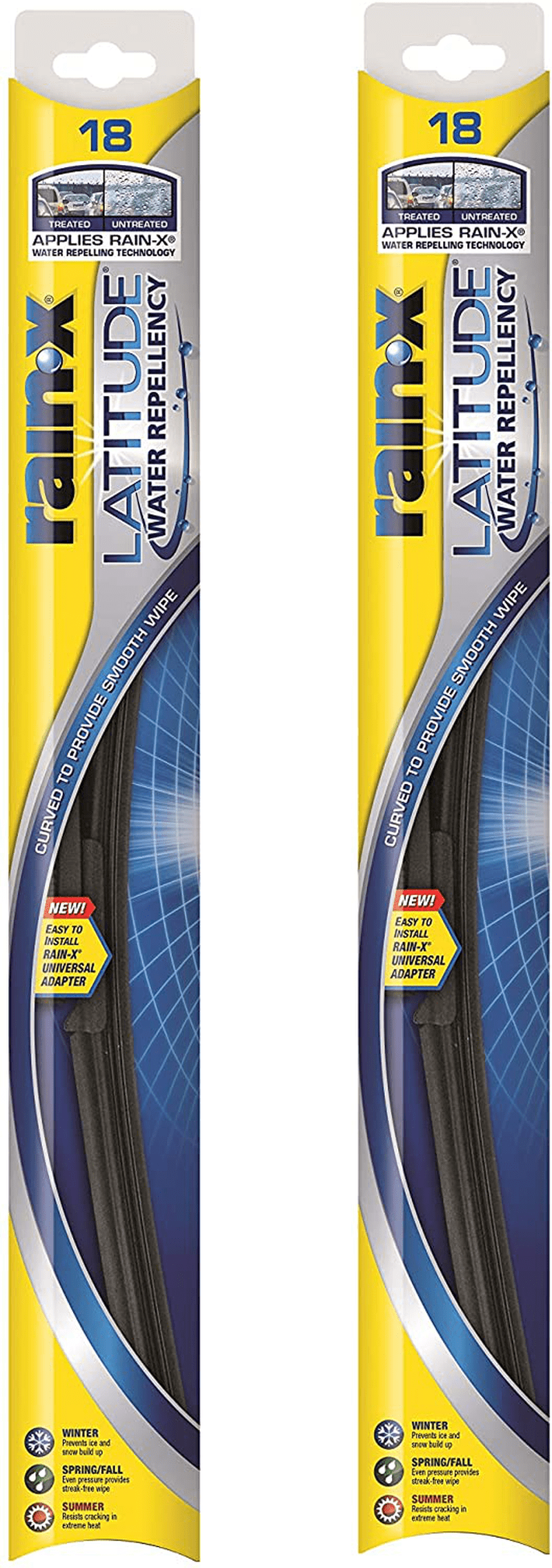 Rain-X - 810163 Latitude Water Repellency Wiper Blade Combo Pack 26" and 16" Vehicles & Parts > Vehicle Parts & Accessories > Motor Vehicle Parts Rain-X 2-pack 18 inches 