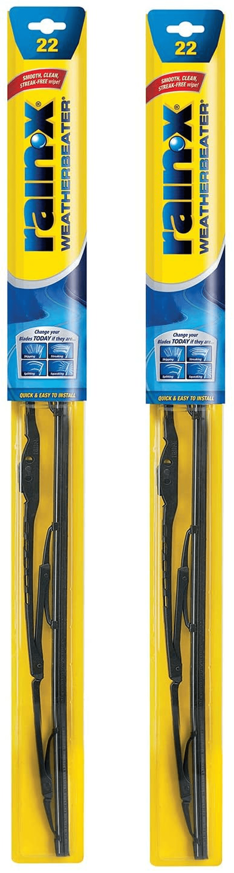 Rain-X RX30218 Weatherbeater Wiper Blade - 18-Inches - (Pack of 1) Vehicles & Parts > Vehicle Parts & Accessories > Motor Vehicle Parts Rain-X 2-pack 22 inches 