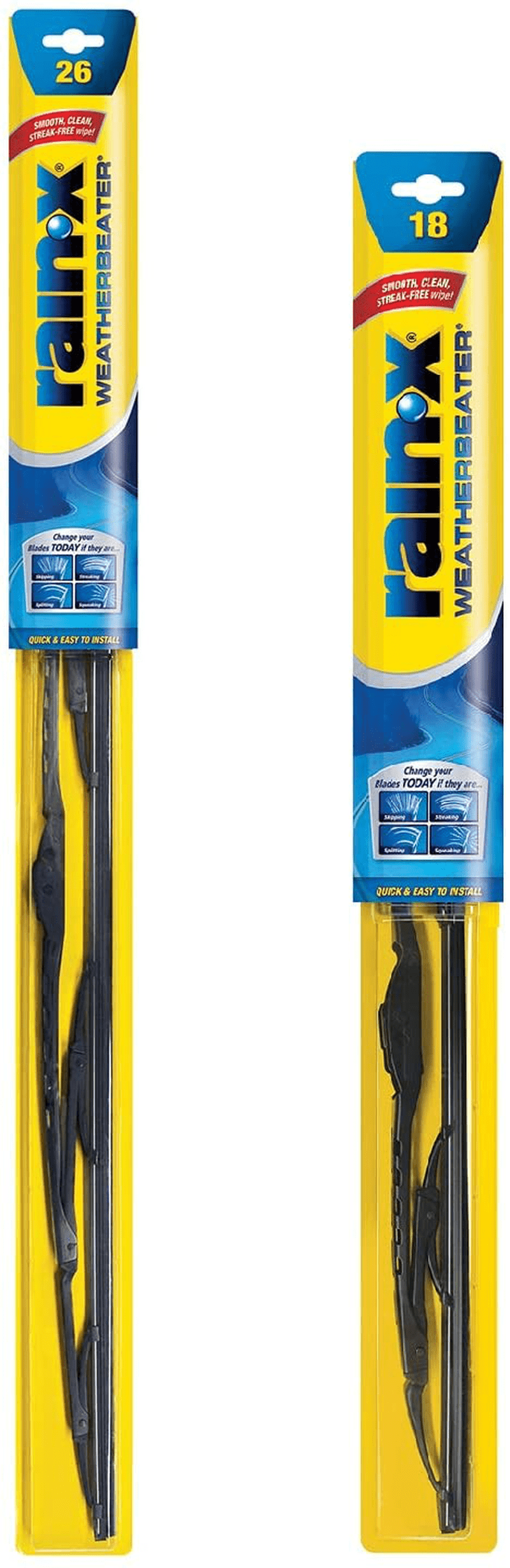 Rain-X RX30218 Weatherbeater Wiper Blade - 18-Inches - (Pack of 1) Vehicles & Parts > Vehicle Parts & Accessories > Motor Vehicle Parts Rain-X 2-pack 26 / 18 in combo 