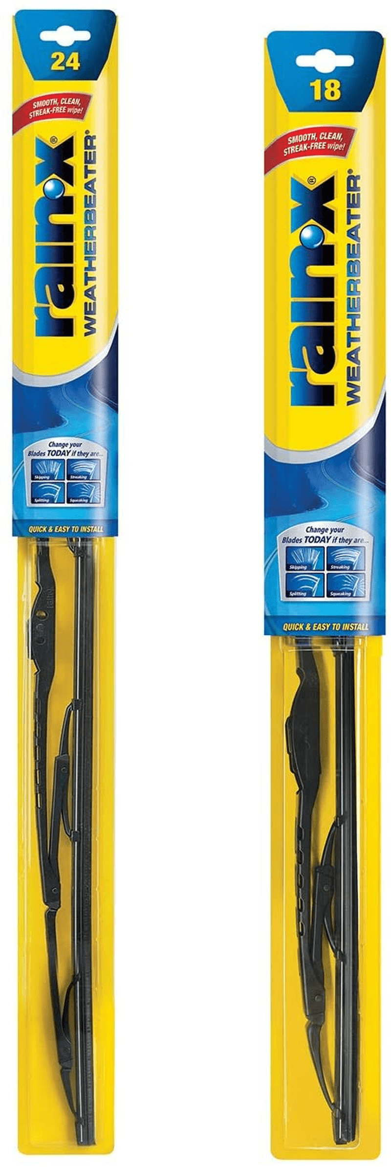 Rain-X RX30218 Weatherbeater Wiper Blade - 18-Inches - (Pack of 1) Vehicles & Parts > Vehicle Parts & Accessories > Motor Vehicle Parts Rain-X 2-pack 24 /18 in combo 
