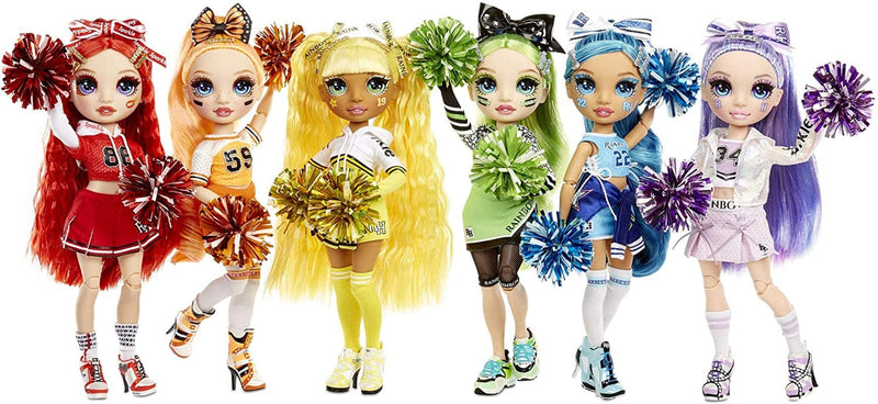 Rainbow High Cheer Sunny Madison – Yellow Cheerleader Fashion Doll with Pom Poms and Doll Accessories, Great Gift for Kids 6-12 Years Old Sporting Goods > Outdoor Recreation > Winter Sports & Activities Rainbow High   