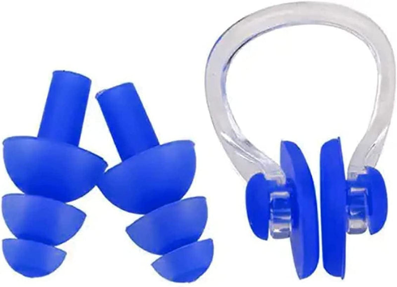 Rapstart Swimming Ear Plugs, 4 Pairs Silicone Swimming Ear Plugs with 2 Nose Clips for Swimming Showering Bathing Surfing Snorkeling and Other Water Sports, Suitable for Adults and Kids (Yellow) Sporting Goods > Outdoor Recreation > Boating & Water Sports > Swimming RapStart Blue  