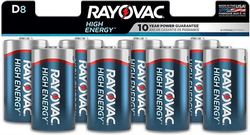 Rayovac D Batteries, Alkaline D Cell Batteries (12 Battery Count) Electronics > Electronics Accessories > Power > Batteries Rayovac D, 8 Count  