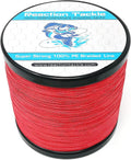 Reaction Tackle Braided Fishing Line - Pro Grade Power Performance for Saltwater or Freshwater - Colored Diamond Braid for Extra Visibility Sporting Goods > Outdoor Recreation > Fishing > Fishing Lines & Leaders Reaction Tackle Red (No Fade) 80 LB (500 yards) 