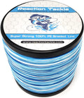 Reaction Tackle Braided Fishing Line - Pro Grade Power Performance for Saltwater or Freshwater - Colored Diamond Braid for Extra Visibility Sporting Goods > Outdoor Recreation > Fishing > Fishing Lines & Leaders Reaction Tackle Blue Camouflage 10 LB (150 yards) 