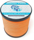 Reaction Tackle Braided Fishing Line - Pro Grade Power Performance for Saltwater or Freshwater - Colored Diamond Braid for Extra Visibility Sporting Goods > Outdoor Recreation > Fishing > Fishing Lines & Leaders Reaction Tackle Hi Vis Orange 15 LB (1500 yards) 