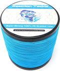 Reaction Tackle Braided Fishing Line - Pro Grade Power Performance for Saltwater or Freshwater - Colored Diamond Braid for Extra Visibility Sporting Goods > Outdoor Recreation > Fishing > Fishing Lines & Leaders Reaction Tackle Sea Blue 50 LB (1500 yards) 