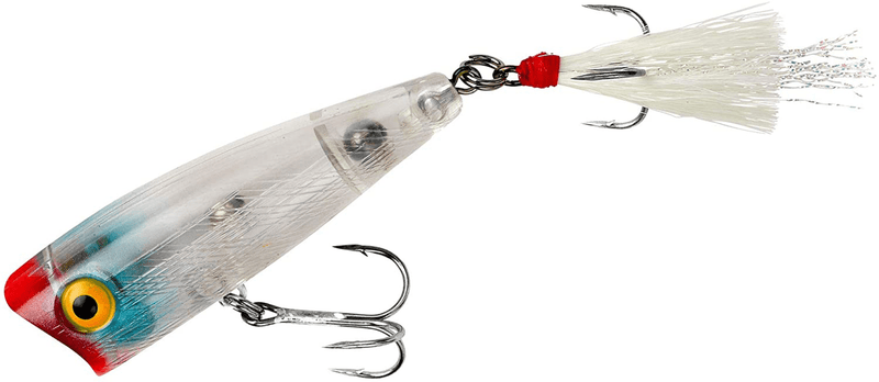 Rebel Lures Pop-R Topwater Popper Fishing Lure Sporting Goods > Outdoor Recreation > Fishing > Fishing Tackle > Fishing Baits & Lures Rebel Clear Pop-r (1/4 Oz) 