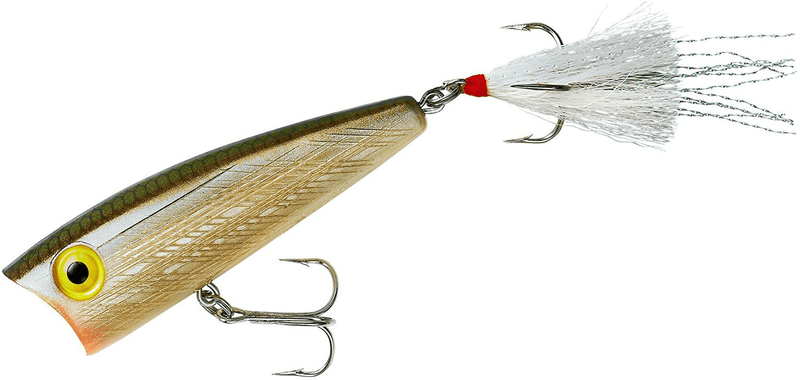 Rebel Lures Pop-R Topwater Popper Fishing Lure Sporting Goods > Outdoor Recreation > Fishing > Fishing Tackle > Fishing Baits & Lures Rebel Tennessee Shad Pop-r (1/4 Oz) 