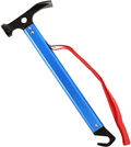REDCAMP Aluminum Camping Hammer with Hook, 12" Portable Lightweight Multi-Functional Tent Stake Hammer for Outdoor,Black/Red/Orange/Blue Sporting Goods > Outdoor Recreation > Camping & Hiking > Camping Tools REDCAMP Blue  