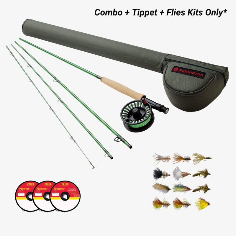 Redington VICE Fly Fishing Outfit - Fly Rod & Reel Combo - 9'0" 4PC Sporting Goods > Outdoor Recreation > Fishing > Fishing Rods FAR BANK   