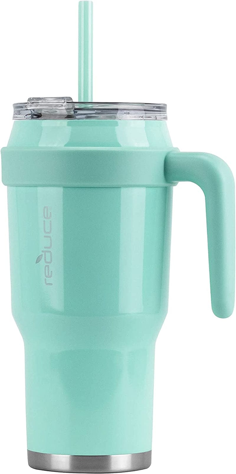 Reduce 40 Oz Tumbler with Handle and Straw, Stainless Steel with Sip-It-Your-Way Lid - Keeps Drinks Cold up to 34 Hours - Sweat Proof, Dishwasher Safe, BPA Free - Mild Mint, Opaque Gloss Home & Garden > Kitchen & Dining > Tableware > Drinkware REDUCE   