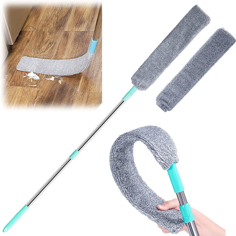 Retractable Gap Dust Cleaner, 2022 New Microfiber Hand Duster under Fridge and Appliance Duster, Upgrade Telescopic Dust Brush for Wet and Dry, Cleaning Tools for Home Bedroom Kitchen (2 Pcs) Home & Garden > Household Supplies > Household Cleaning Supplies soputry 1 Pc  