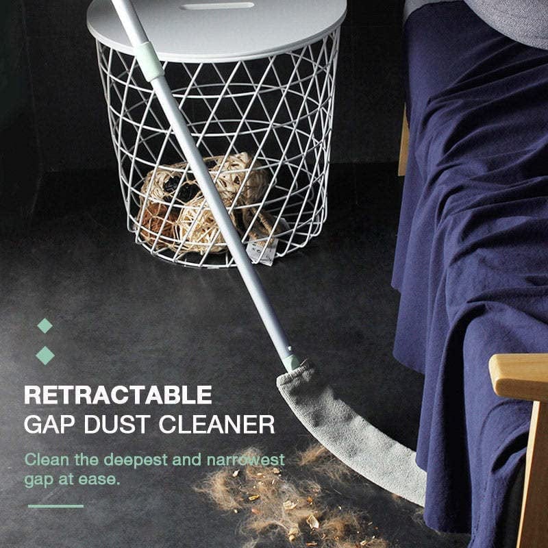 Retractable Gap Dust Cleaner, Gap Dust Brush for Cleaning under Appliances, Microfiber Hand Duster Removable and Washable Gap Cleaning Brush Cleaning Tools for Home Bedroom Kitchen