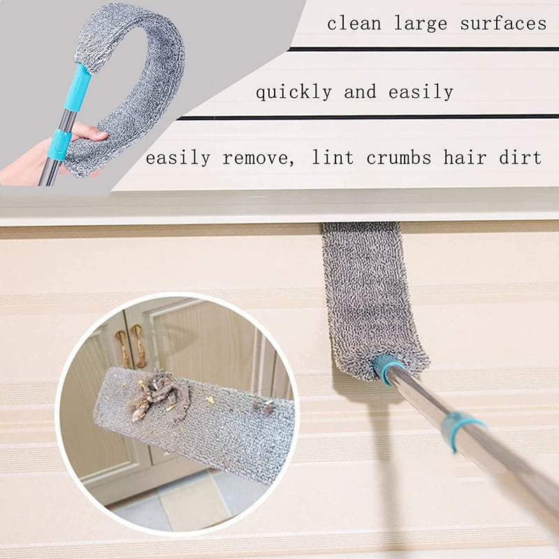 Retractable Gap Dust Cleaner, Microfiber Hand Duster for Gap Cleaning, Dust Brush under Appliance Duster with Washable Two Microfiber Terry Cloths, Leaning Tools for Home Bedroom Kitchen Home & Garden > Household Supplies > Household Cleaning Supplies AFWGAWR   