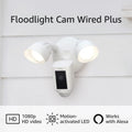 Ring Floodlight Cam Wired plus with Motion-Activated 1080P HD Video, White (2021 Release) Home & Garden > Lighting > Flood & Spot Lights Ring White Floodlight Cam Wired Plus 