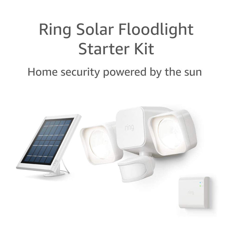 Ring Solar Floodlight -- Outdoor Motion-Sensor Security Light, White (Bridge Required) Home & Garden > Lighting > Flood & Spot Lights Ring White with Ring Bridge 