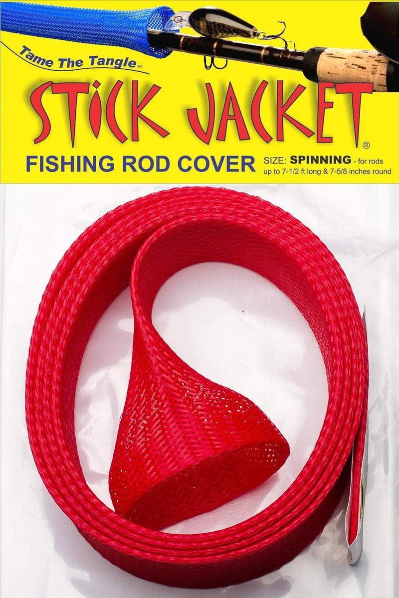 RITE-HITE Orin Briant Stick Jacket Fishing Rod Covers - Spinning Stick Jacket, Comes in a Variety of Colors; Keeps Your Rod Safe and Tangle Free Sporting Goods > Outdoor Recreation > Fishing > Fishing Rods R.M. Industries Red  