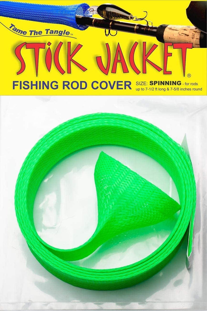 RITE-HITE Orin Briant Stick Jacket Fishing Rod Covers - Spinning Stick Jacket, Comes in a Variety of Colors; Keeps Your Rod Safe and Tangle Free Sporting Goods > Outdoor Recreation > Fishing > Fishing Rods R.M. Industries Neon Green  